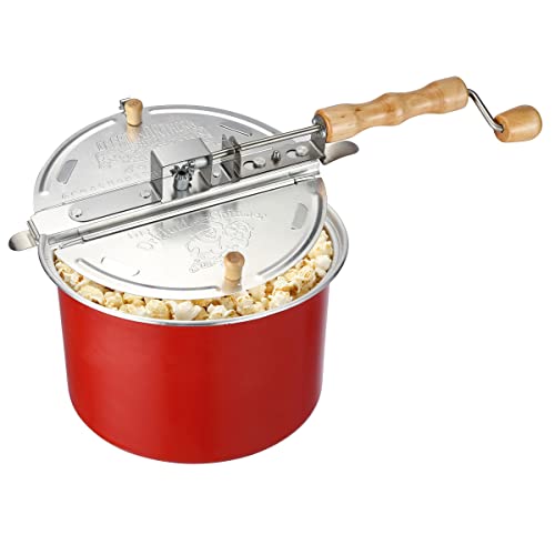 Stainless Steel Stove Top Popcorn Popper, 6 Quart S650