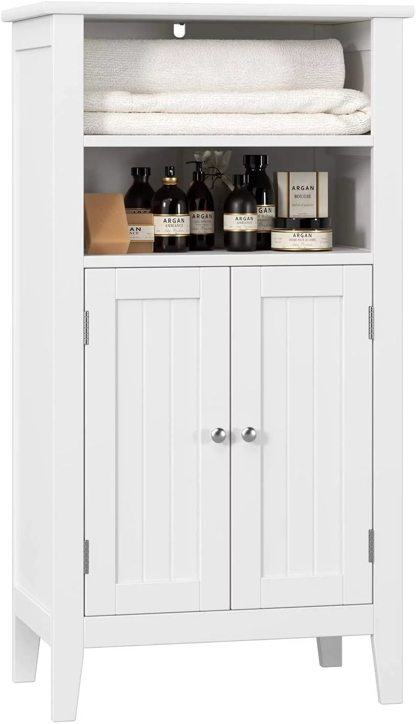 White 2 Door Wood Storage Cabinet M599
