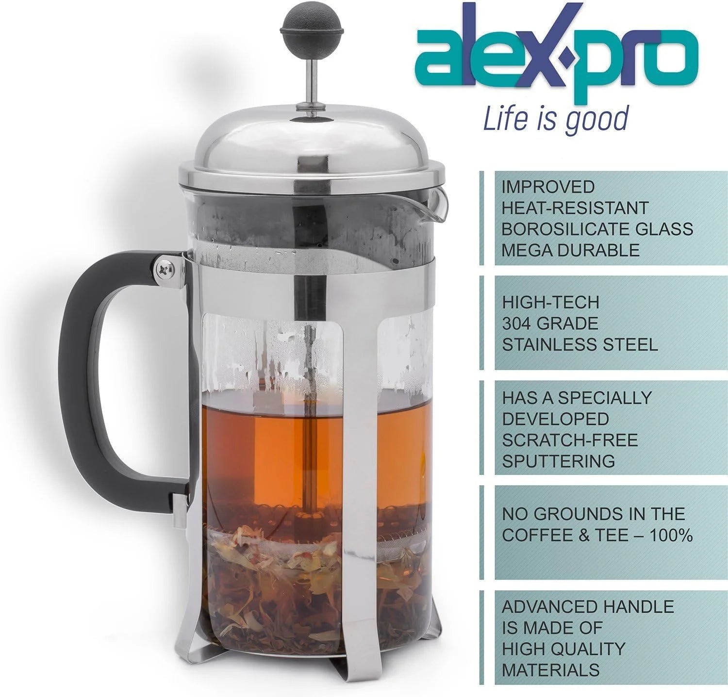 Stainless Steel French Press Coffee Maker U508
