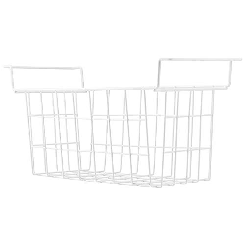 Set of 2 Metal Wire Chest Freezer Organizer Baskets with Hanging Handles R99726