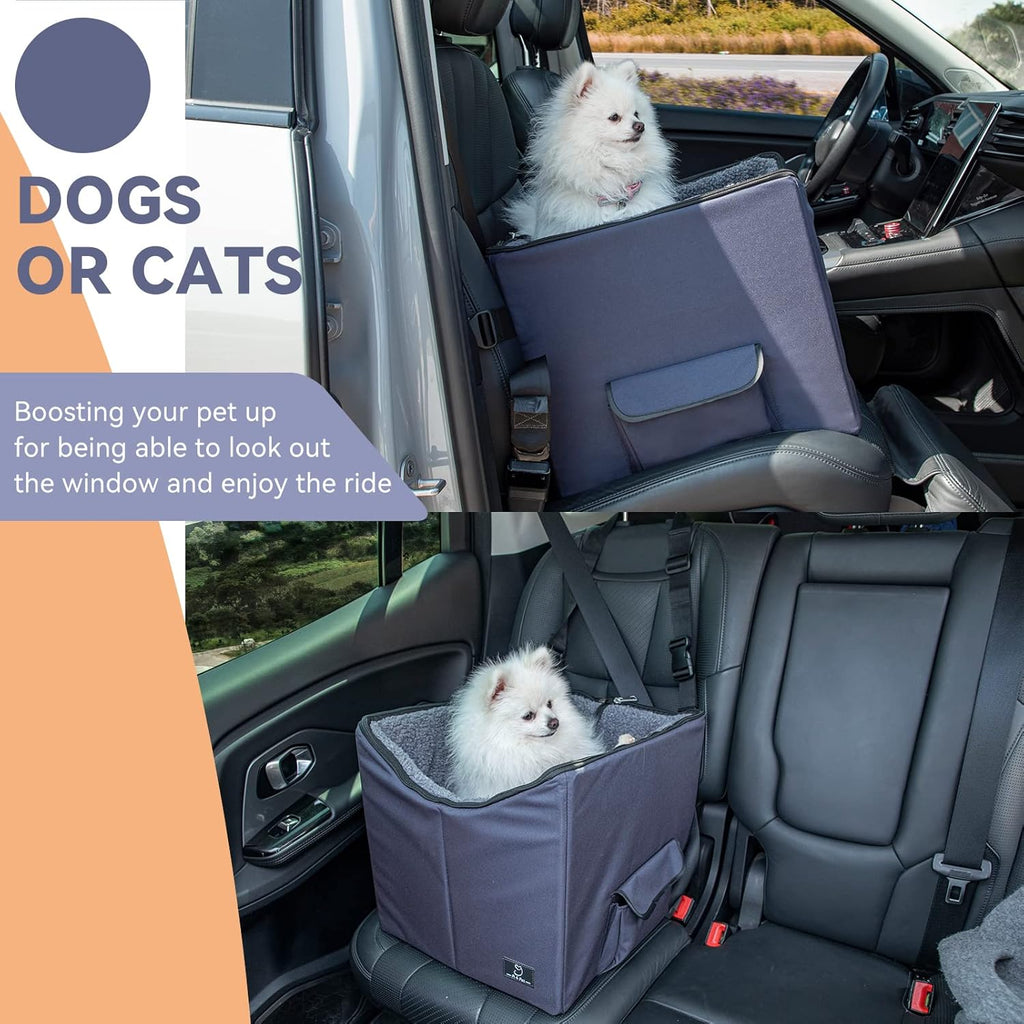 Folding Breathable Dog Booster Car Seat with Carry Bag O836