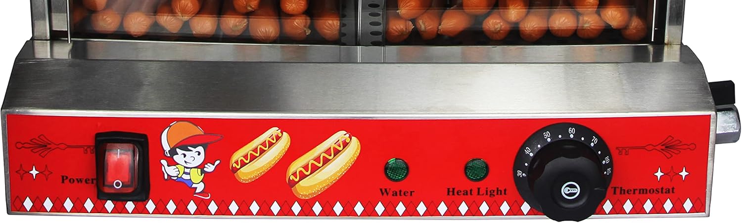 Commercial Hot Dog Steamer with Bun Warmer Machine N6186
