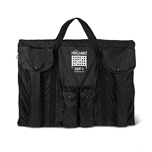 Wooden Four in a Row Game with 42pcs Chips and Carrying Bag V495