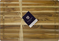 Teak Edge-Grain Cutting and Carving Board, 20" x 14" H23431