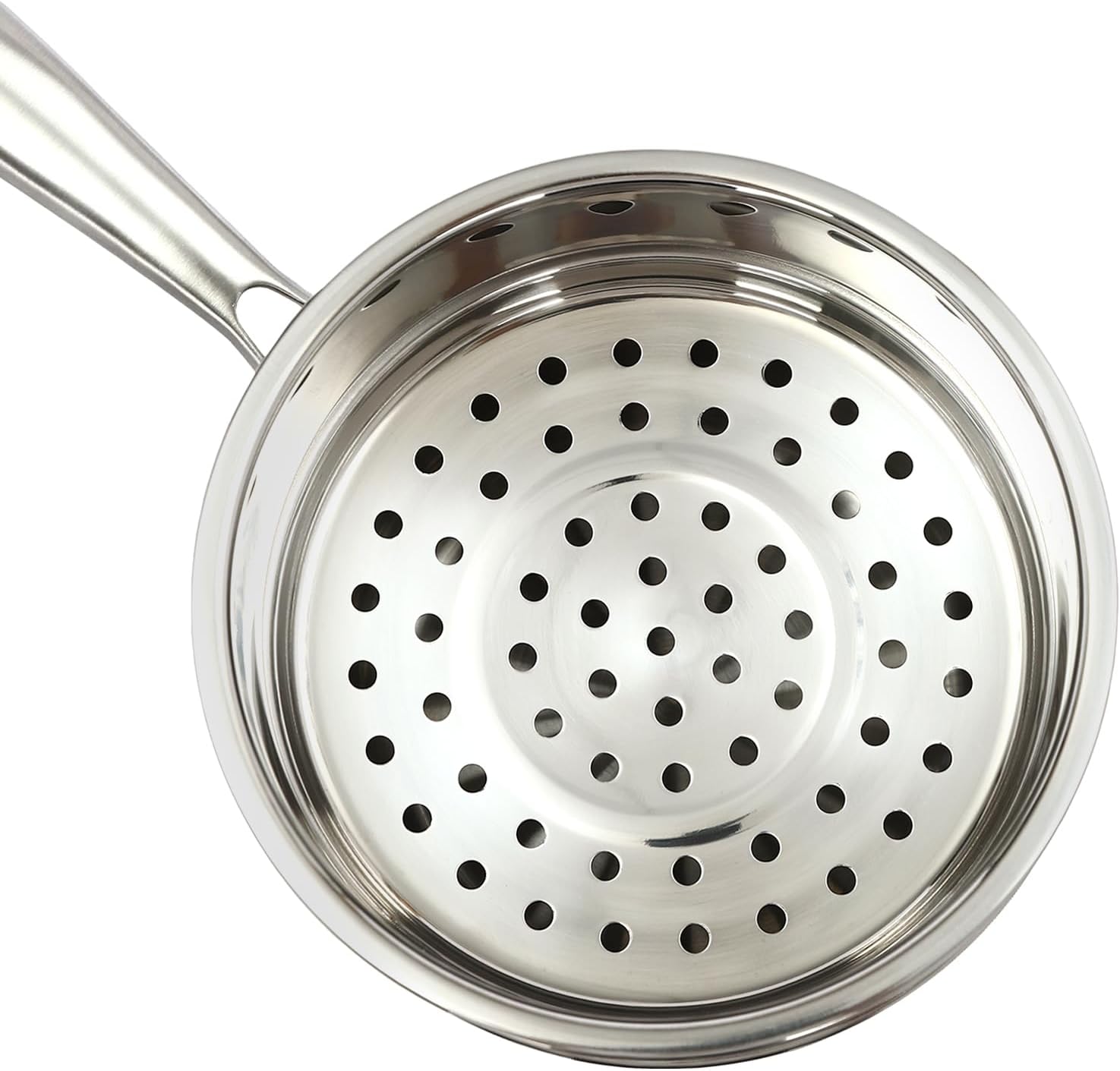 2-Layer Stainless Steel Steamer Pot with Transparent Lid E943438