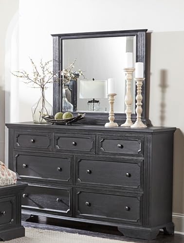 Black Dressing Table with 7 Drawers K679
