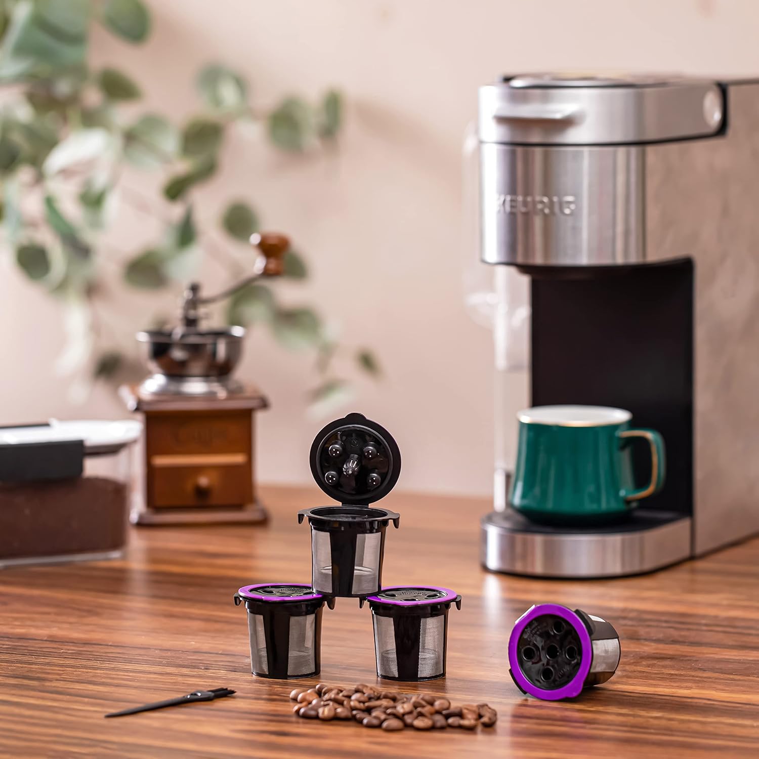 4 Reusable K Cups for Keurig Coffee Maker T60297