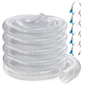 PVC Dust Collection Hose 4 Inch 10 ft Flexible Heavy Clear M9237