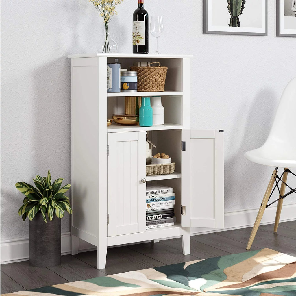 White 2 Door Wood Storage Cabinet M599