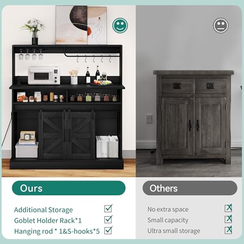 White Coffee Bar with Storage B343