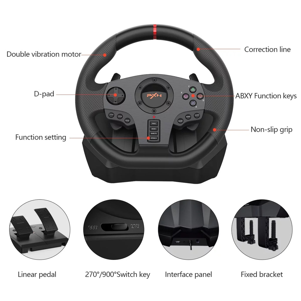 PC Gaming Racing Wheel Y613