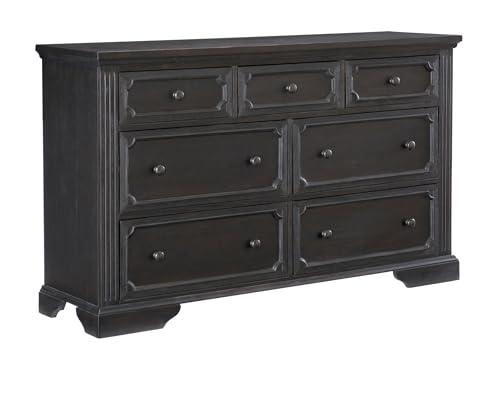 Black Dressing Table with 7 Drawers K679