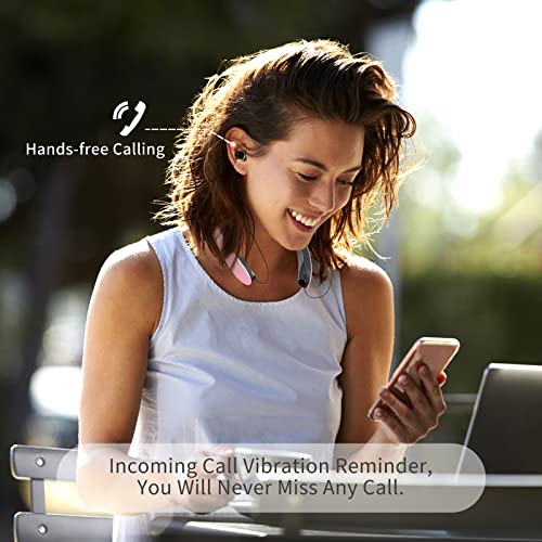 Black Foldable Wireless Neckband Headphones with Retractable Earbuds Q842