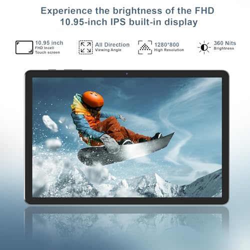 12GB RAM 64GB ROM 1TB Expand 2 in 1 Tablet with Keyboard Case Mouse Stylus I9223