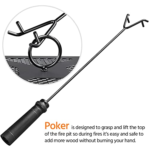 32in Square Metal Fire Pit Table Q839976