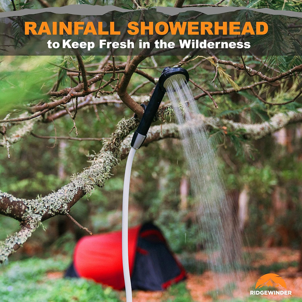 Portable Camp Shower with Rechargeable Battery and Showerhead C1330