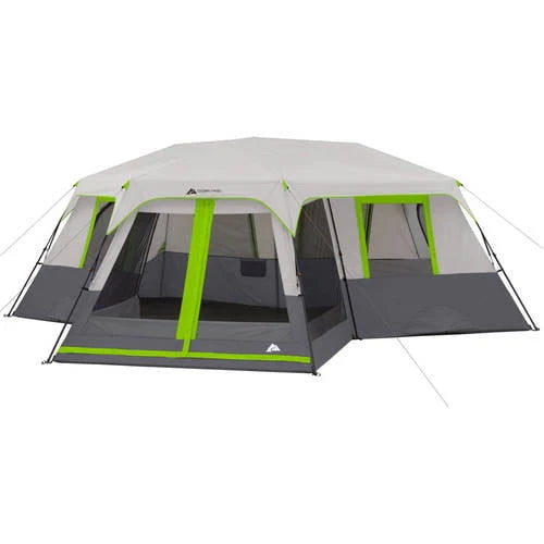 12-Person 3-Room Instant Cabin Tent with Screen Room F388