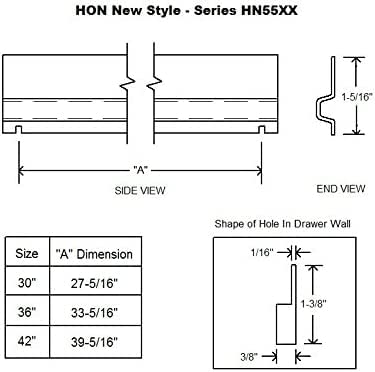 2/per Set Lateral File Bars for 30" Wide Cabinet G219