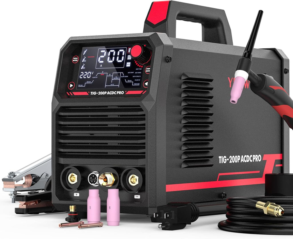 200A AC/DC Pulse Digital Inverter TIG/STICK Welder T488