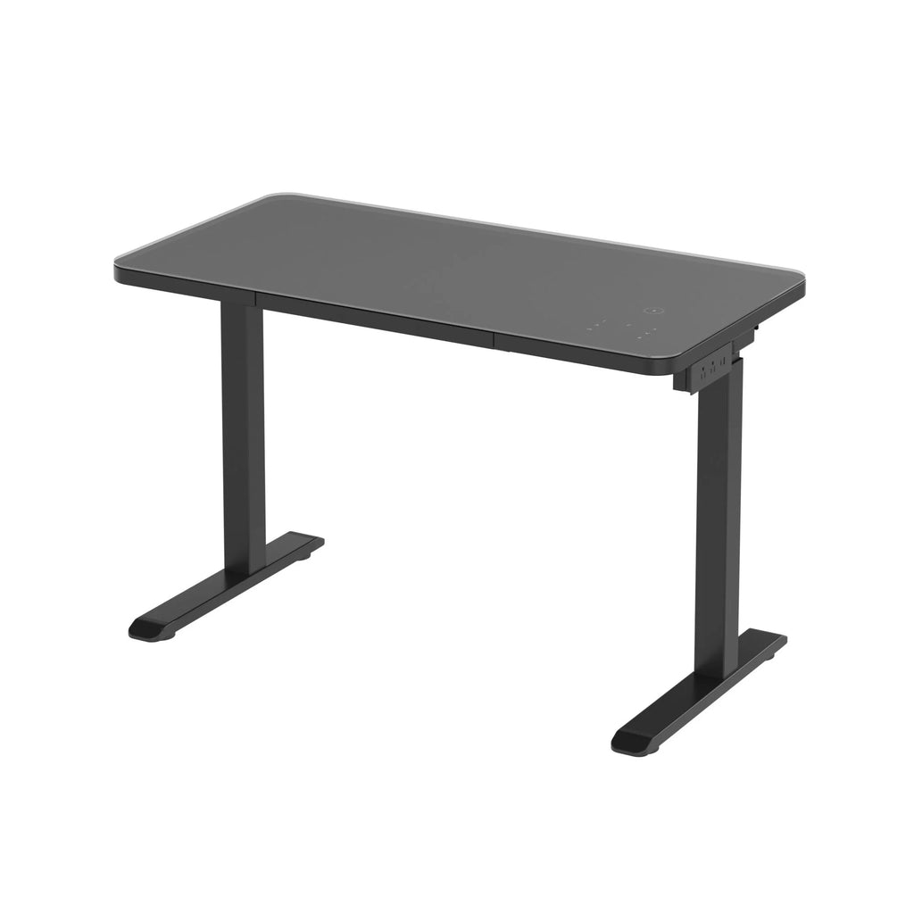 Black Glass Standing Desk A661