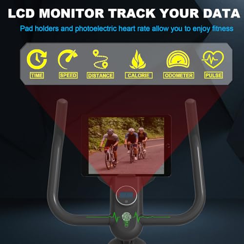Silent Belt Drive Exercise Bike with LCD Monitor J539