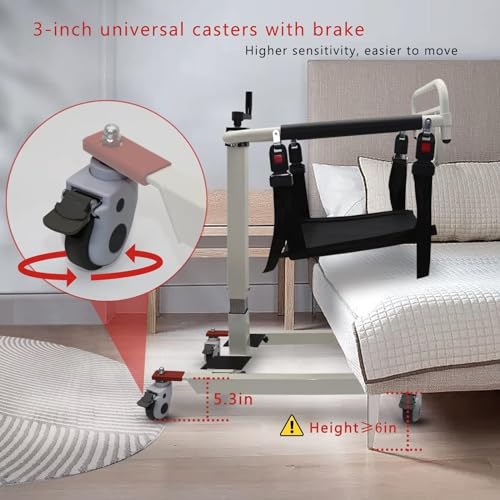 Load Capacity 220lbs Patient Lift Transfer Chair B6835