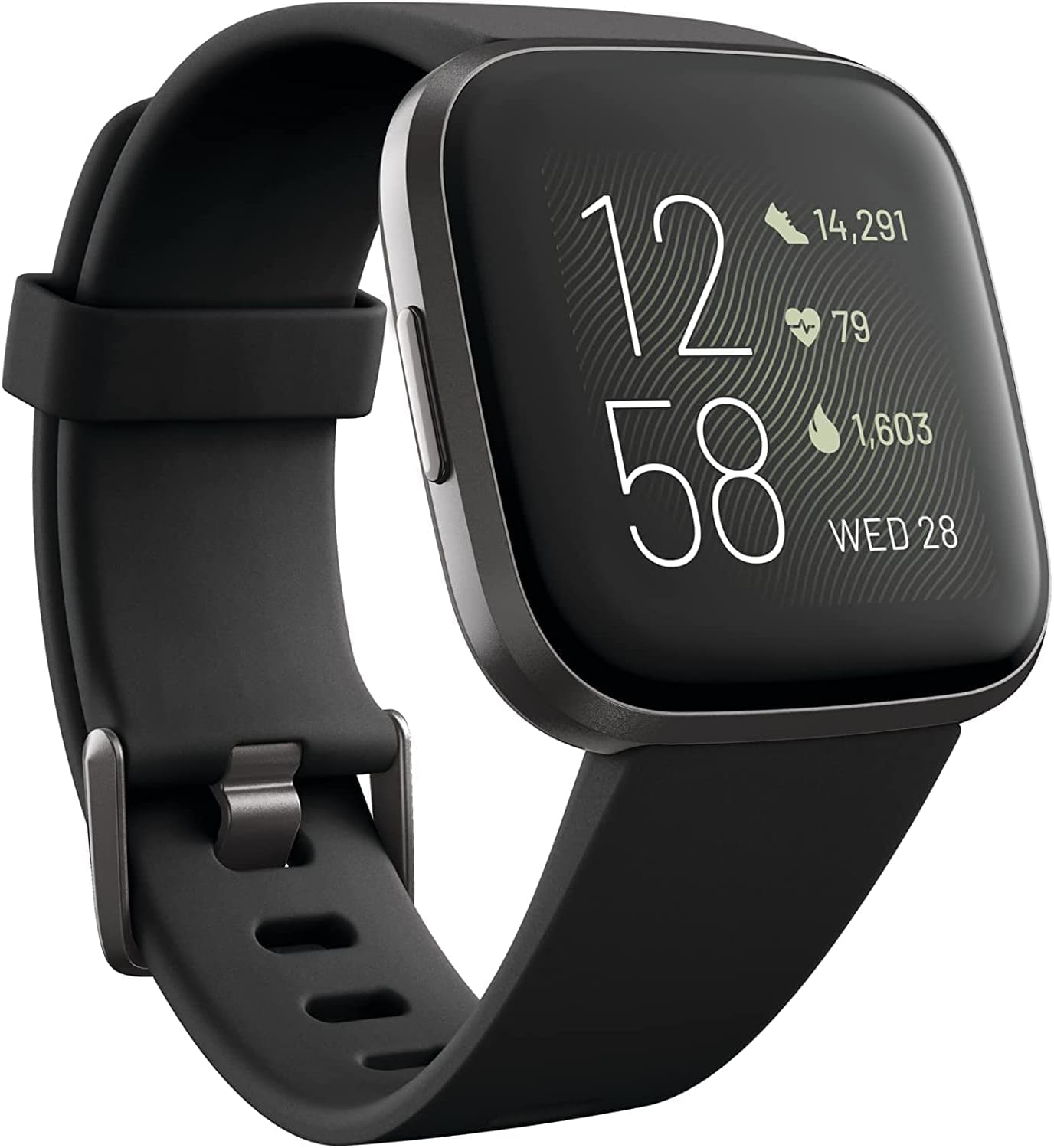 Black/Carbon Smartwatch with Heart Rate U5876