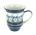 Blue Rose Polish Pottery Peacock Swirl Large Coffee Mug W811042