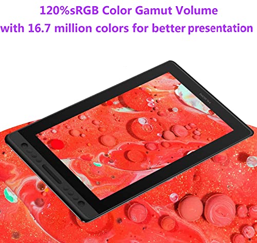 13.3inch Graphics Drawing Tablet with Screen Full-Laminated Pen Display Black W847346