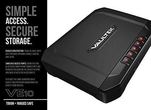 Portable Safe with Auto Open Lid Rechargeable Lithium-Ion Battery T457