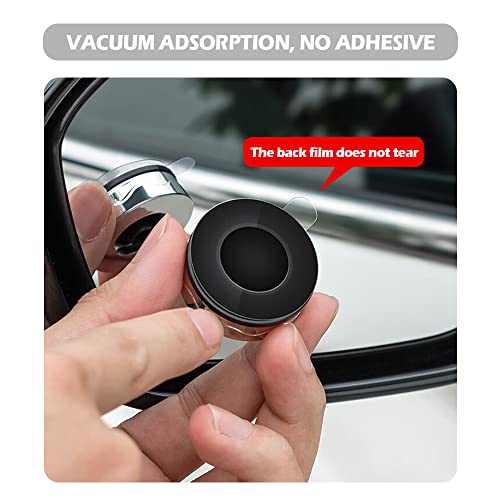 2 Pack Car Blind Spot Mirror with 9D Glass, 360° Adjustable (Black) A23352