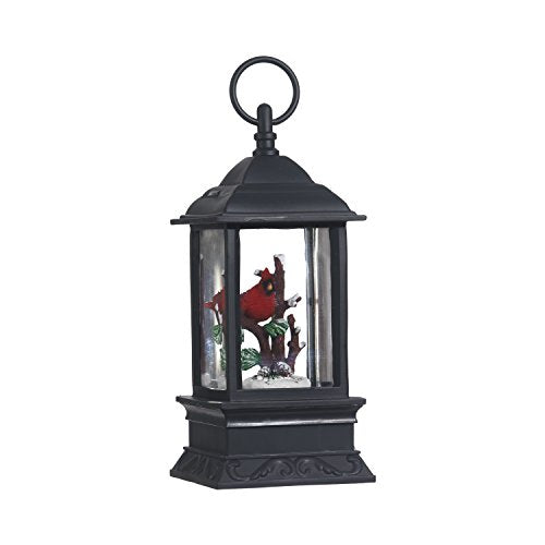 9.5 Inch Black Holiday Water Lantern C82279