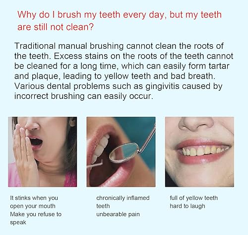 Pink Ultrasonic U Shaped Automatic Toothbrush I323433
