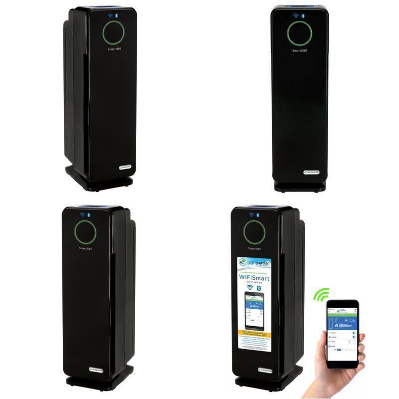 Black True HEPA Tower Air Purifier J3157
