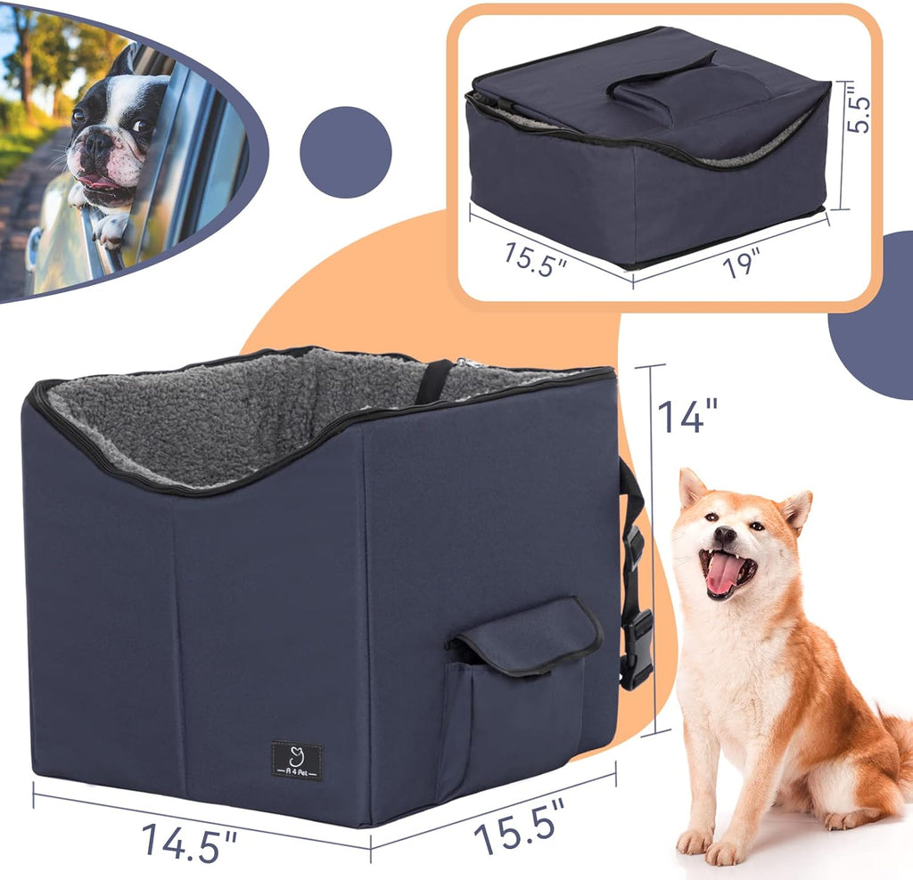 Folding Breathable Dog Booster Car Seat with Carry Bag O836