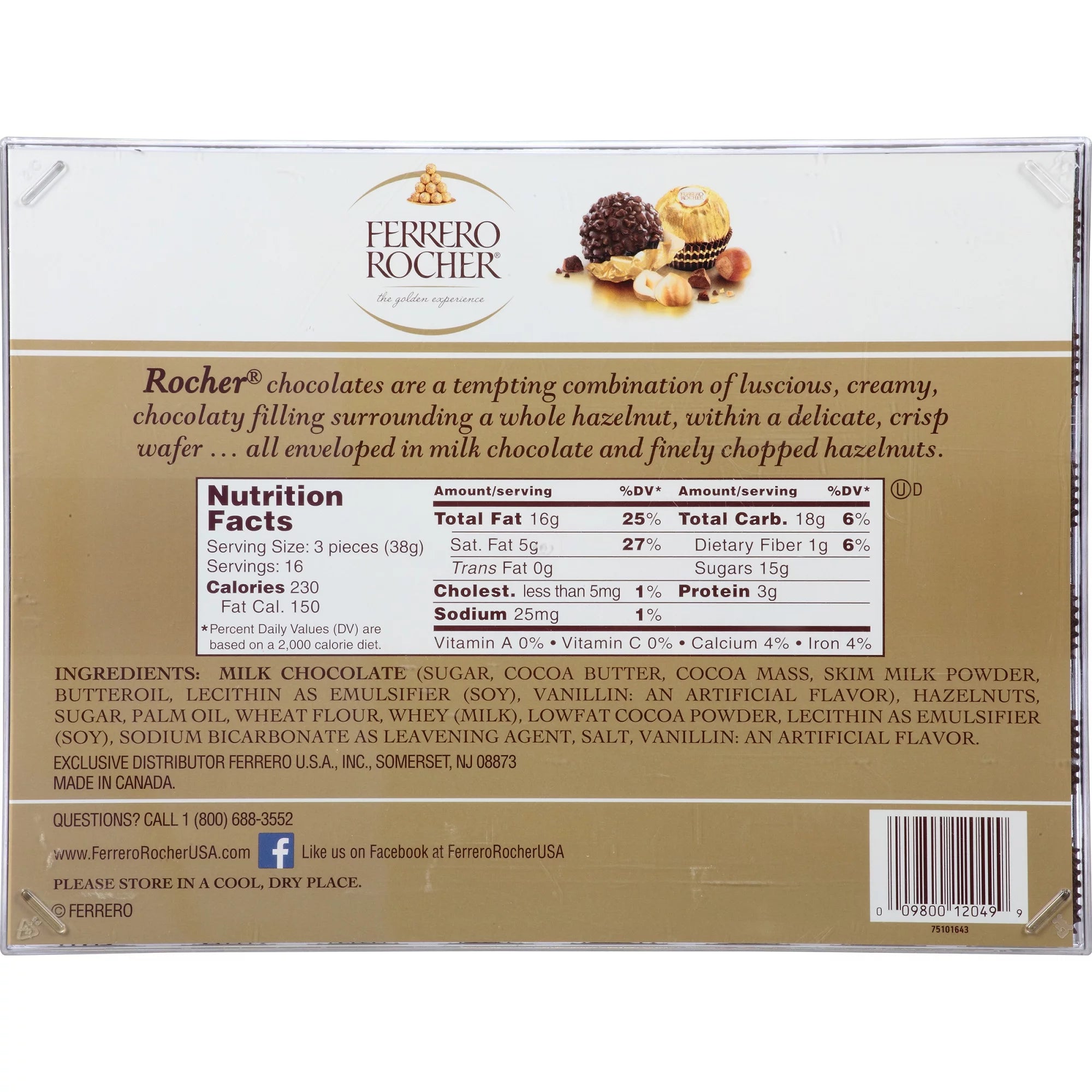 48 pk. Hazelnut Chocolates N28426
