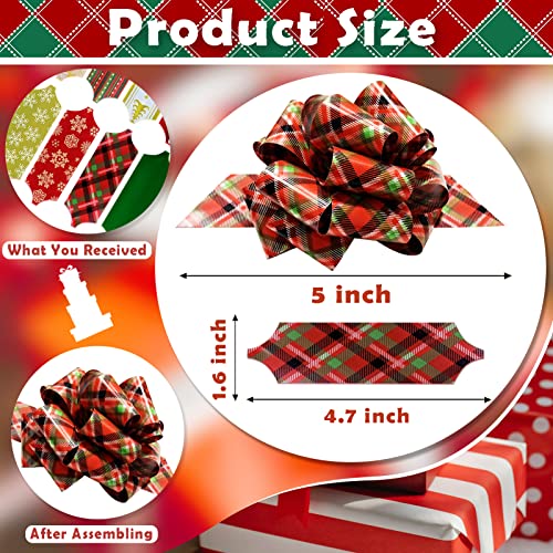 24 Pcs Foil Bows Assorted Patterns J79751