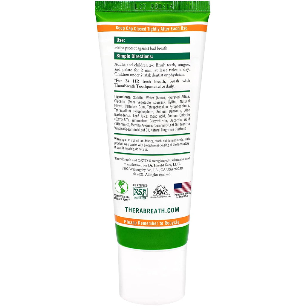 Mild Mint Fluoride Free Toothpaste, 4 Ounce (Pack of 2) N201997