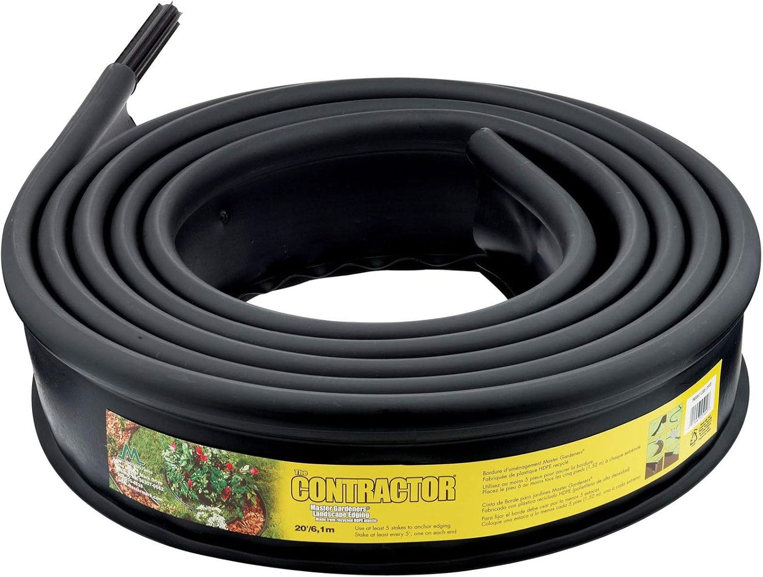 Black Landscape Edging 4 7/8 Inch by 20 Foot U8293