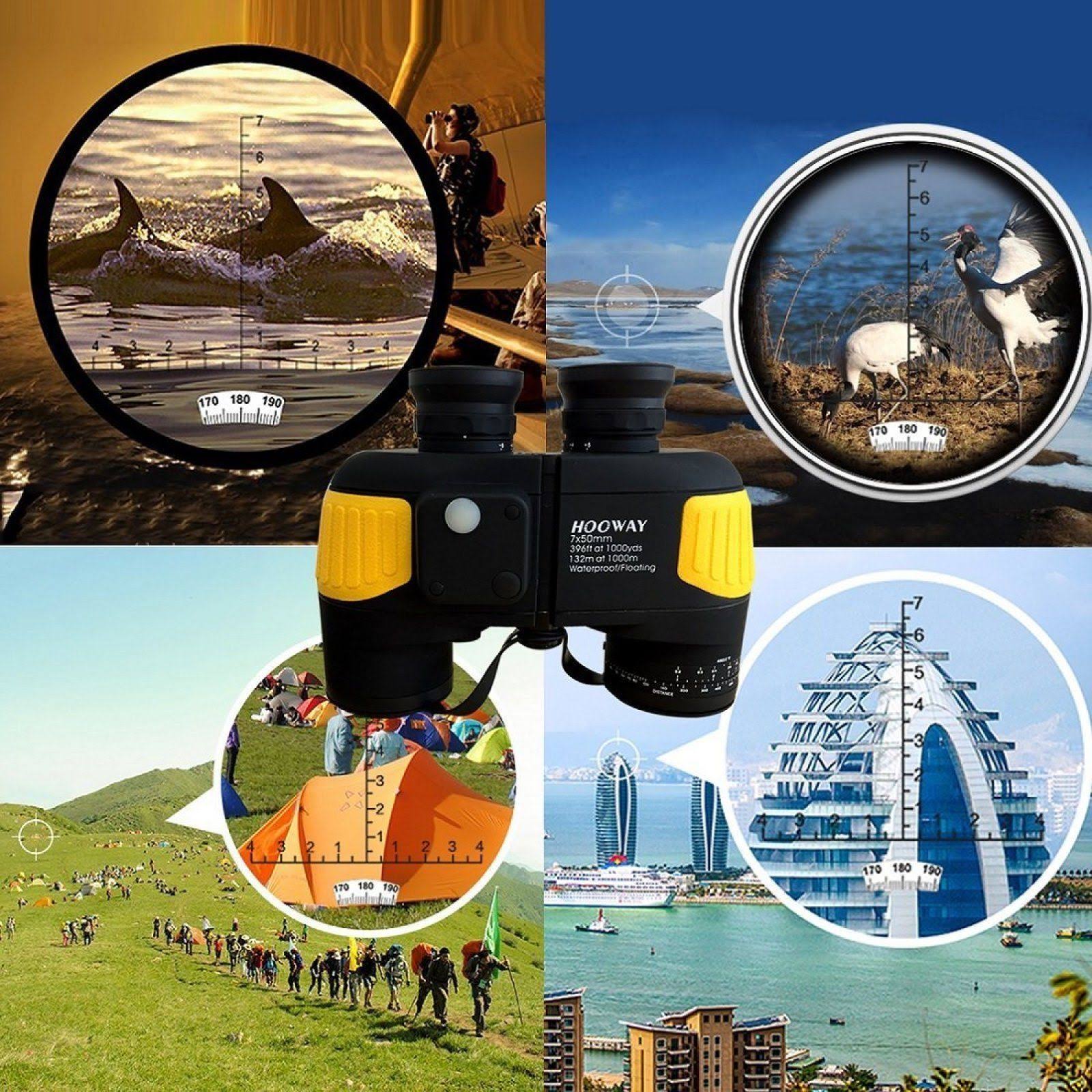 7x50 Waterproof Fogproof Binoculars with Compass Q6261