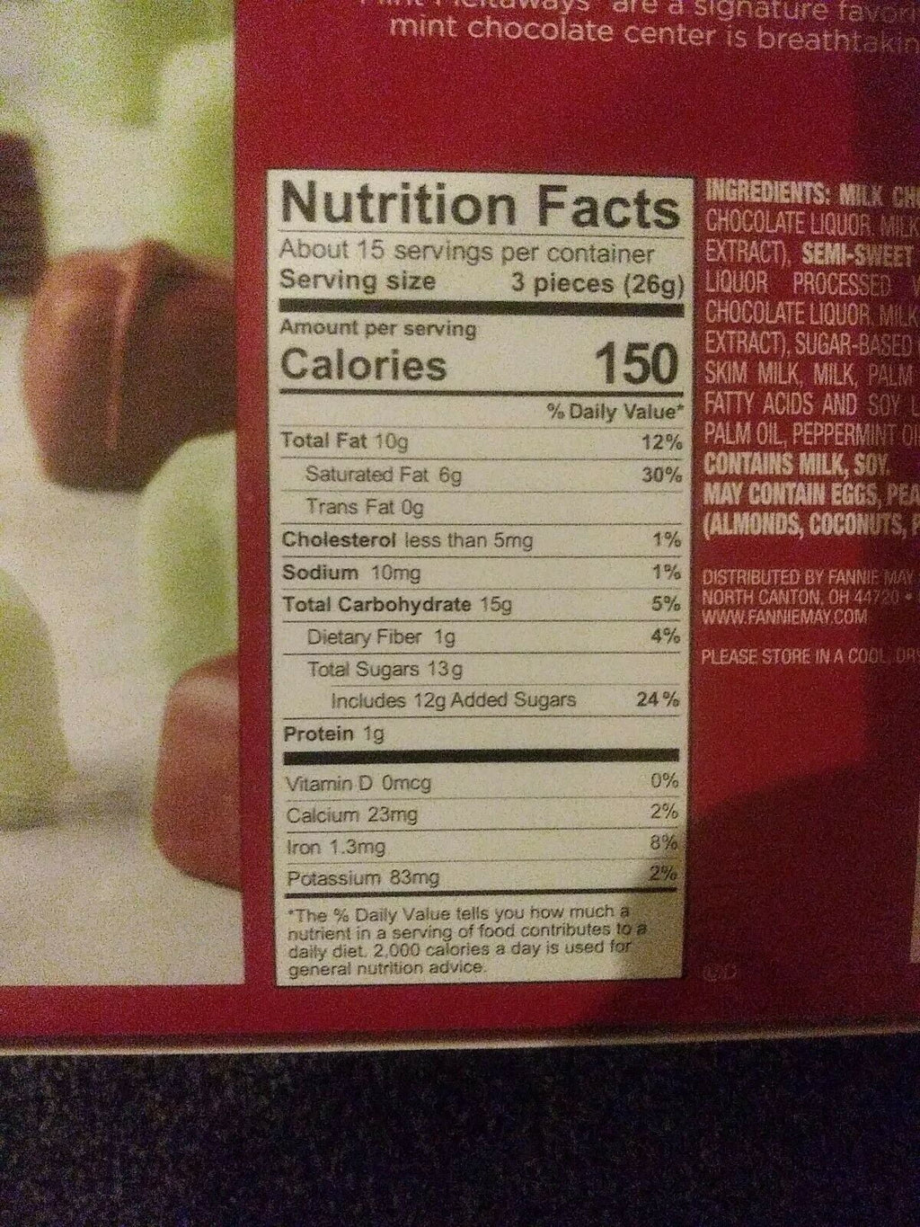 Milk Chocolate and Pastel Candy with Mint Chocolate Center, 1 lb W915