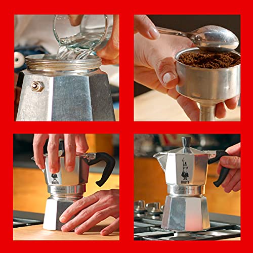 Silver Aluminium Moka Pot 1 Cup N856