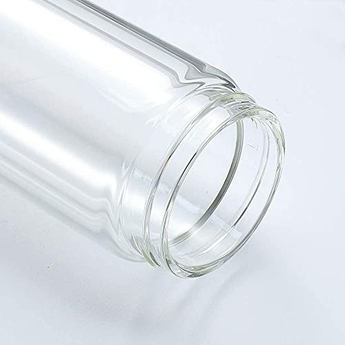 Blue Double Wall Glass Tea Bottle with Infuser 14oz O4394