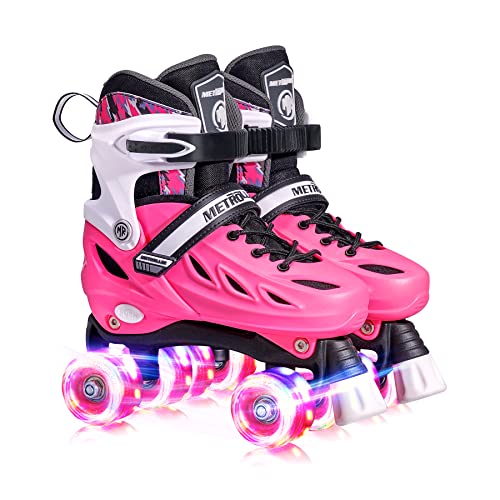 Adjustable Roller Skates with Light up Wheels D570431