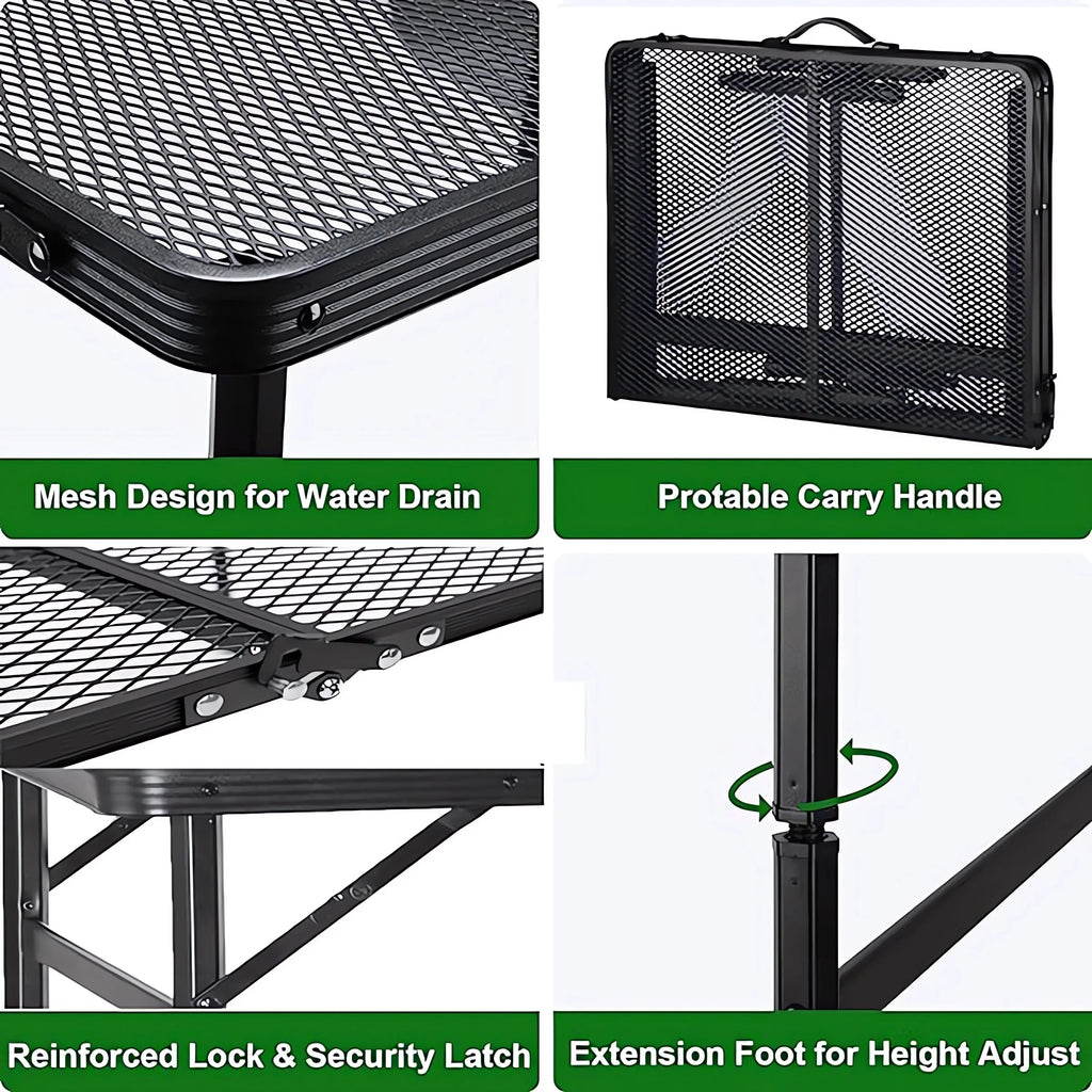 Folding Aluminum Grill Table V630