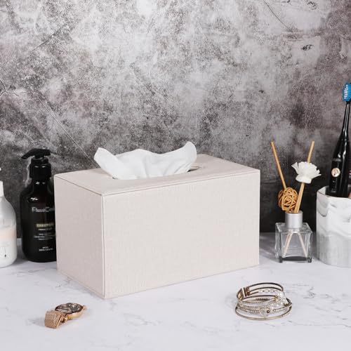 Black Leather Tissue Box Cover S1513