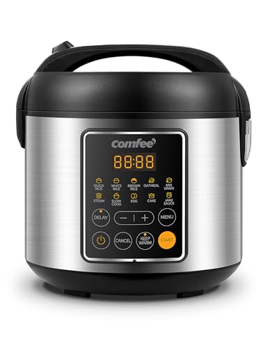 Compact Stainless Steel Rice Cooker, 2 QT H610