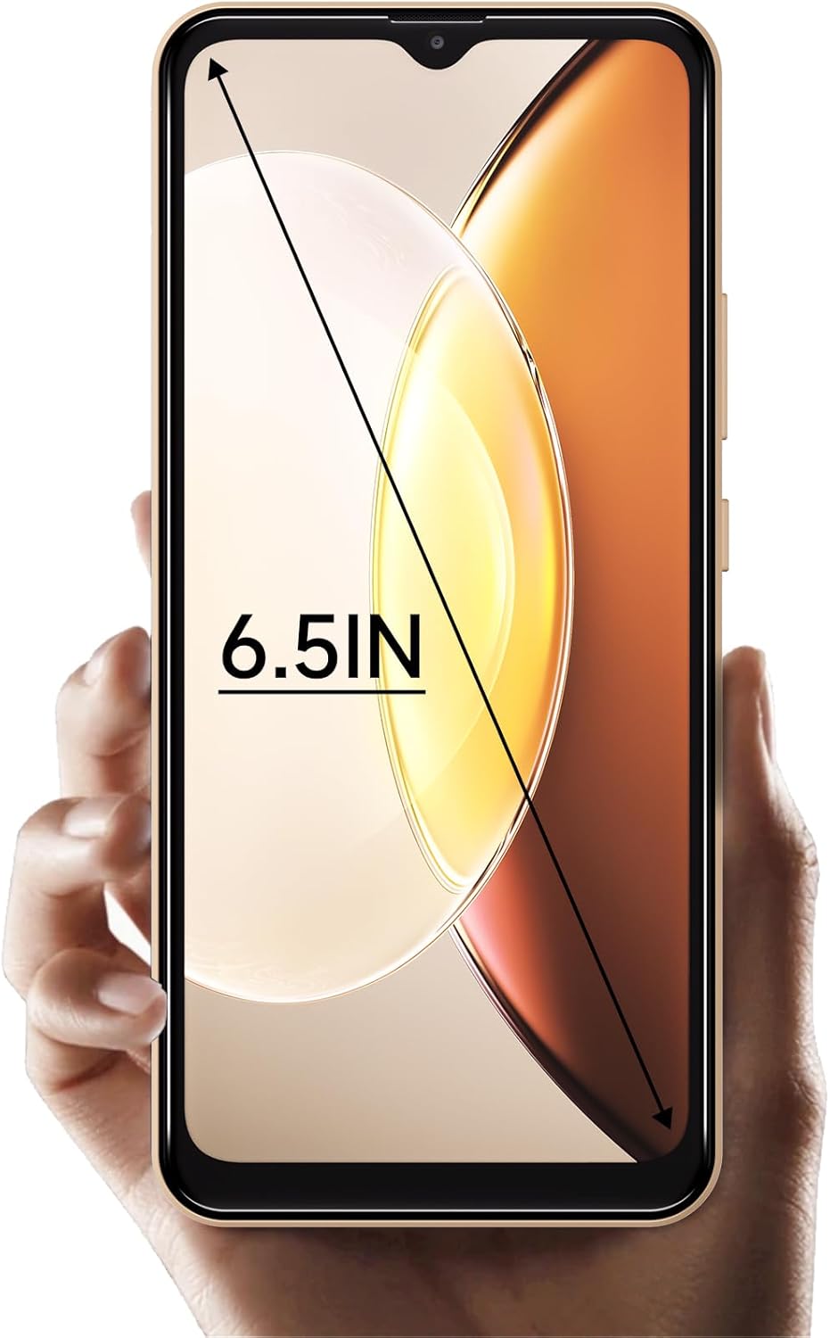 Gold 4G LTE Unlocked Cell Phone 6.5" HD+ Screen 4000mAh Android 10 Smartphone 16MP Dual SIM Z922