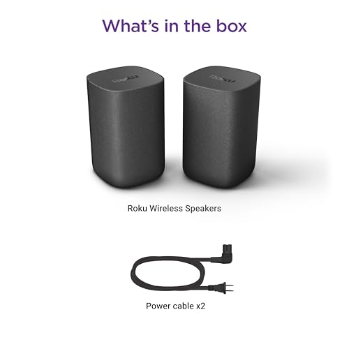 Black 2 Count Wireless Speakers L8680