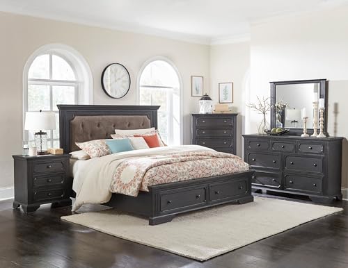 Black Dressing Table with 7 Drawers K679